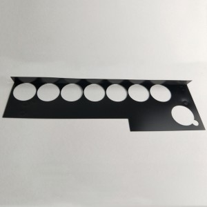 203 * 109 * 0,25mm Μαύρο φύλλο μόνωσης PC, ανθεκτικό στη θερμοκρασία και εύκολο στο κάμψη