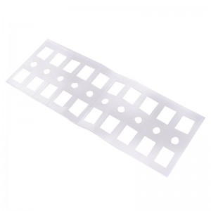 Ανθεκτικό σε θερμοκρασία μονωτικό μοχλό μονωτικό φύλλο Διαφανές χύτευση μονωτικό κυκλικό δοχείο Κυκλώματα PET Μονωτικό φύλλο μπορεί να πεθάνει